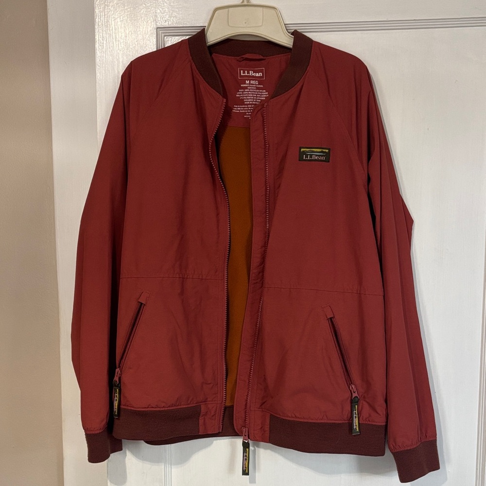 LLBean Women’s Rust Bomber Jacket